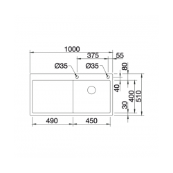 Zlewozmywak Blanco CLARON 5 S-IF prawa kom. InFino 521 625